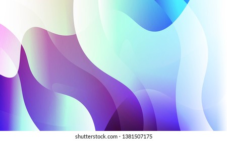 Geometric wave shape with Smooth Abstract Colorful Gradient Backgrounds. For Brochure, Banner, Wallpaper, Mobile Screen. Vector Illustration