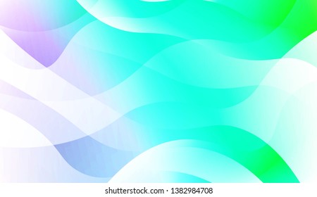 Geometric wave shape with Smooth Abstract Colorful Gradient Backgrounds. For Brochure, Banner, Wallpaper, Mobile Screen. Vector Illustration