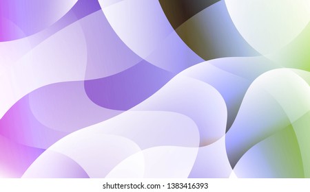 Geometric wave shape with Smooth Abstract Colorful Gradient Backgrounds. For Brochure, Banner, Wallpaper, Mobile Screen. Vector Illustration