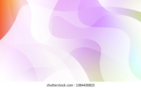 Geometric wave shape with Smooth Abstract Colorful Gradient Backgrounds. For Brochure, Banner, Wallpaper, Mobile Screen. Vector Illustration