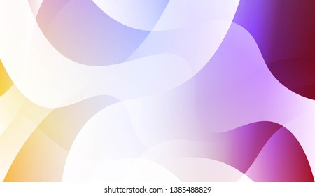 Geometric wave shape with Smooth Abstract Colorful Gradient Backgrounds. For Brochure, Banner, Wallpaper, Mobile Screen. Vector Illustration
