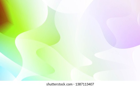 Geometric wave shape with Smooth Abstract Colorful Gradient Backgrounds. For Brochure, Banner, Wallpaper, Mobile Screen. Vector Illustration