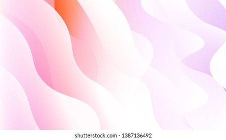 Geometric wave shape with Smooth Abstract Colorful Gradient Backgrounds. For Brochure, Banner, Wallpaper, Mobile Screen. Vector Illustration