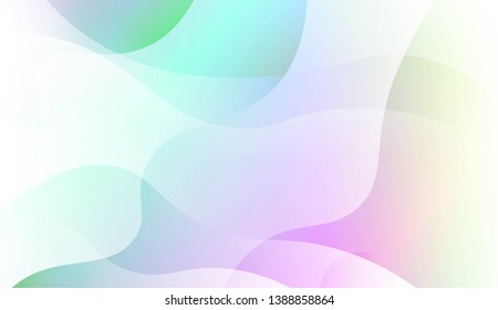 Geometric wave shape with Smooth Abstract Colorful Gradient Backgrounds. For Brochure, Banner, Wallpaper, Mobile Screen. Vector Illustration