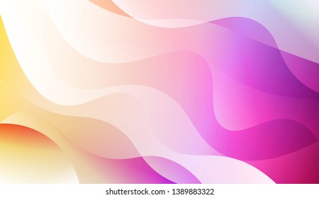 Geometric wave shape with Smooth Abstract Colorful Gradient Backgrounds. For Brochure, Banner, Wallpaper, Mobile Screen. Vector Illustration