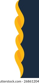 Fondo de Formas de ondas geométricas. Colores amarillo y azul oscuro. Plantilla de negocios y presentaciones