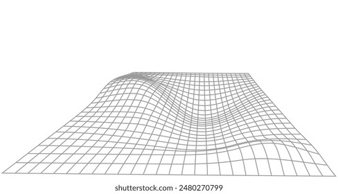 Ondas geométricas y Formas abstractas con Elementos creativos ideales para el diseño de fondo e ilustraciones de arte conceptual.