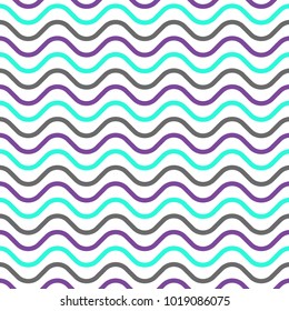Geometric waves seamless pattern