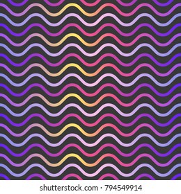 Geometric waves seamless pattern
