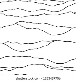 Geometric waves of a seamless pattern. Abstract textured background design. Vector illustration for a minimalistic design. Modern elegant background.