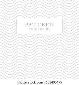 Geometric waves seamless pattern. Light collection. Simple light grey background design. Template for prints, wrapping paper, fabrics, covers, flyers, banners, posters and placards.