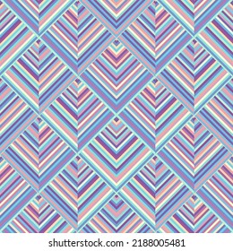 Geometric wavy abstract pattern. Polygonal square background.