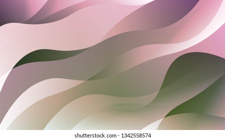 Geometric Wavy Design, Shapes. For Your Design Ad, Banner, Cover Page. Vector Illustration with Color Gradient