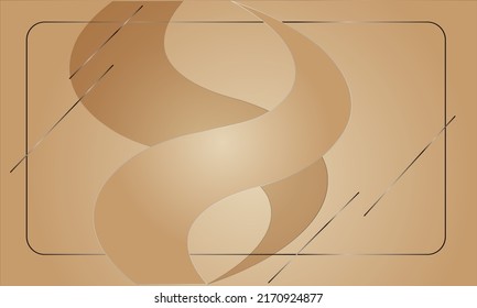 Geometric wavy gradient brown background to use as a text or product backdrop.