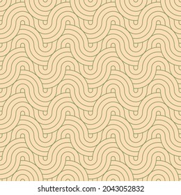 Geometric wavy japanese seamless pattern. Wavy lines in asian style. Oriental "seigaiha" repeat background tile. seigaiha means ocean waves.