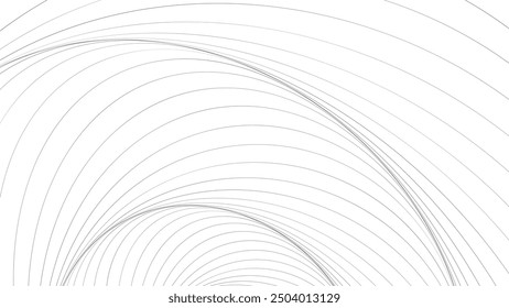 Geometric wavy line pattern. Abstract minimalist background template for business, technology, science