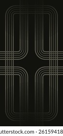 Geometric Wavy Seamless Background with Dark Color. Potrait Striped Vector Background. High Quality Vector Background Illustration