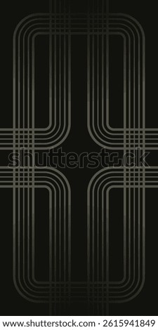 Geometric Wavy Seamless Background with Dark Color. Potrait Striped Vector Background. High Quality Vector Background Illustration