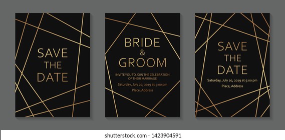 Black Gold Invitation Borders Images, Stock Photos & Vectors | Shutterstock