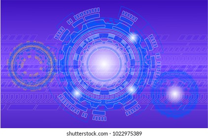 Geometric wheel technology background with gear shape,EPS10