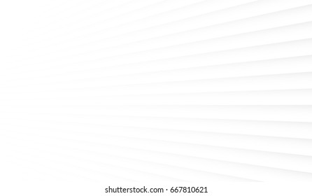 Geometric white background. Panel on the wall in perspective