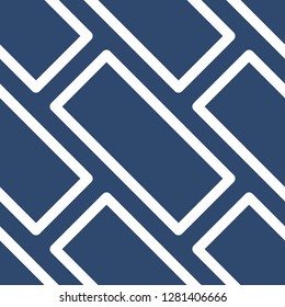 geometric white lines blue pattern
