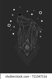 geometric wolf
