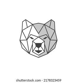 Geometric Wolf Head Logo Design