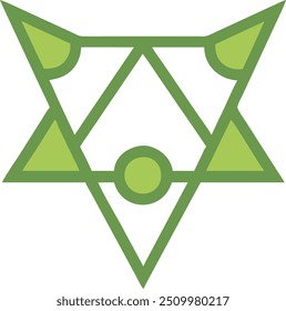 Ilustração de lobo geométrico - design de vetor monocromático