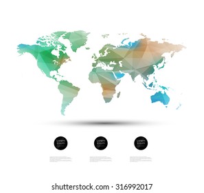 Geometric world map design