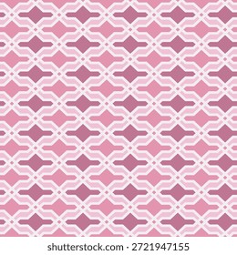 Padrão de textura geométrico tecido rosa sem costura repetitivo da estrutura da grade