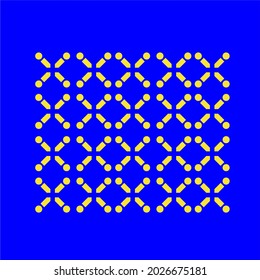 
Geometric X Yellow Retro Pattern Cover Design Apps and web friendy