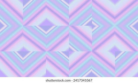 Geometrisches Y2K unscharfer Farbverlauf-Hintergrund in Pastellfarben. Rhombus-Vorlage für Poster, Karte. Abstrakter flüssiger blauer rosa leerer Banner.