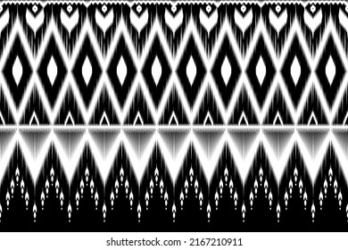 Geometric yarn ethnic oriental seamless pattern traditional design for background,Capet,clothing,fabric,wallpaper,wrapping, Vector illustration abstract style