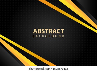 Geometric Yellow And Black Background