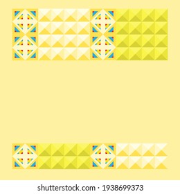 Geometric yellow design for brochure, flyer,annual report, poster. Geometric background vector illustration for flyer, leaflet, poster. Abstract  brochure template.