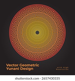 Geometric Yunani Mandala Vector Design