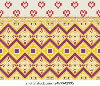 Geometric zatec ethnic fabic orament native heart design.