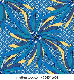 Geometric zentangle mandala frame border. Colorful Tribal Ethnic Festive Abstract Floral vector Pattern.