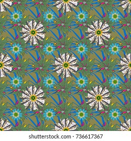 Geometric zentangle mandala frame border. Colorful Tribal Ethnic Festive Abstract Floral vector Pattern.