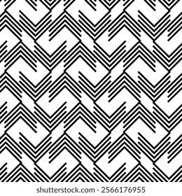 Geometric zig zag pattern, herringbone, vector