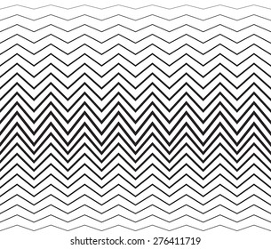 Geometric zigzag black lines seamless pattern 