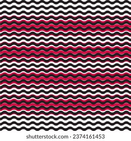 geometrische Zickzack-Linie, schwarze Muster, Hintergrundstruktur