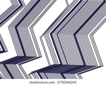 Geometric Zigzag Line Pattern Abstract Design