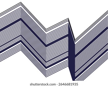 geometric zigzag line shape modern concept design art.eps