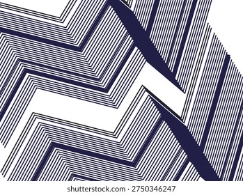 Geometric Zigzag Pattern Illustration Modern Concept