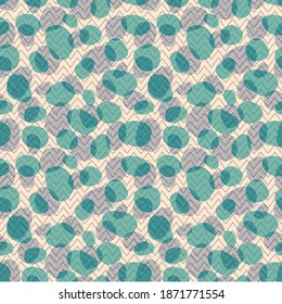 Geometric zigzag puddle seamless pattern. Modern stylish texture. Vector illustration. Perfect for fashion, decoration, textile design, background, illustration, carpet and rug