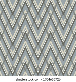 Geometric zigzag seamless pattern. Vector illustration. Abstract ethnic ornament