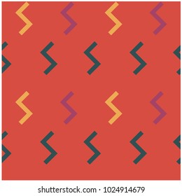 Geometric zigzag shapes seamless pattern. Design for print, fabric, textile. Seamless wallpaper