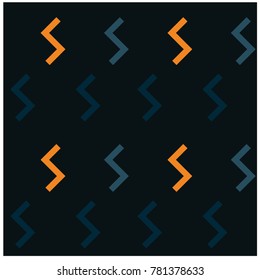 Geometric zigzag shapes seamless pattern. Design for print, fabric, textile. Seamless wallpaper